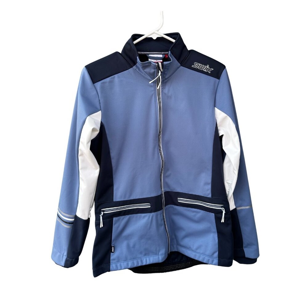SWIX Tokke Women's Gray/Blue Cross Country Ski Jacket, Medium, good condition